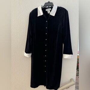 Ronni Nicole Black Dress with Cream Accents